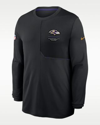 Baltimore Ravens Sideline Coach Men's Nike Dri-FIT NFL Long-Sleeve